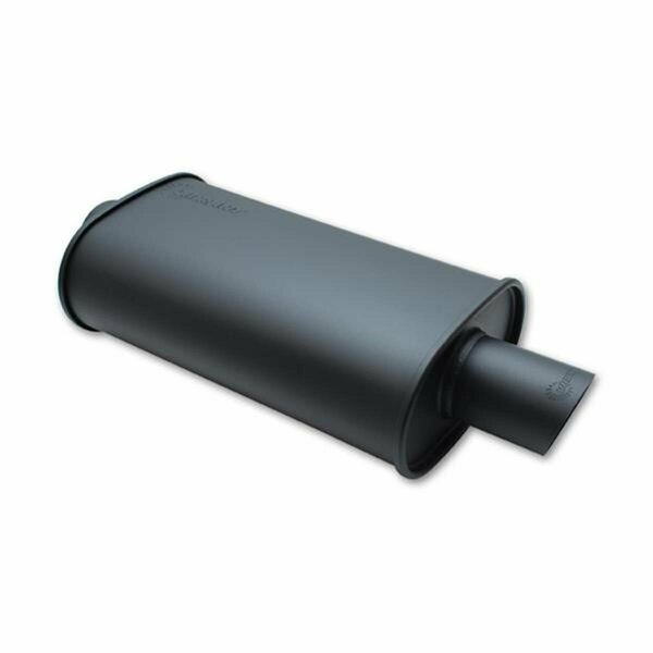 Vibrant 1146 Exhaust Muffler - 2.5 In. Center Inlet - Flat Black V32-1146